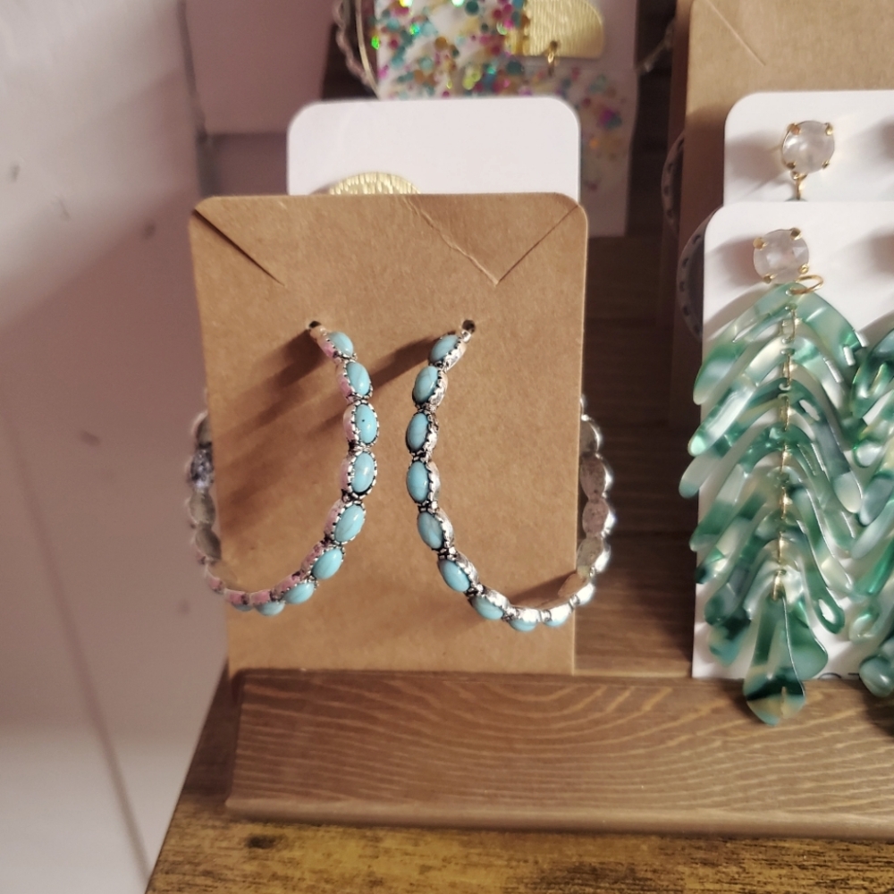 Turquoise Hoop Earring